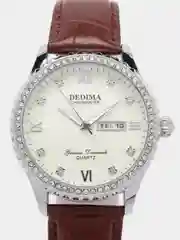 Серебряный женские наручные часы Dedima D-160, с календарём, в подарочной упаковке