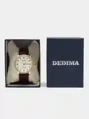 Прозрачный женские наручные часы Dedima D-160, с календарём, в подарочной упаковке