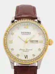 Прозрачный женские наручные часы Dedima D-160, с календарём, в подарочной упаковке