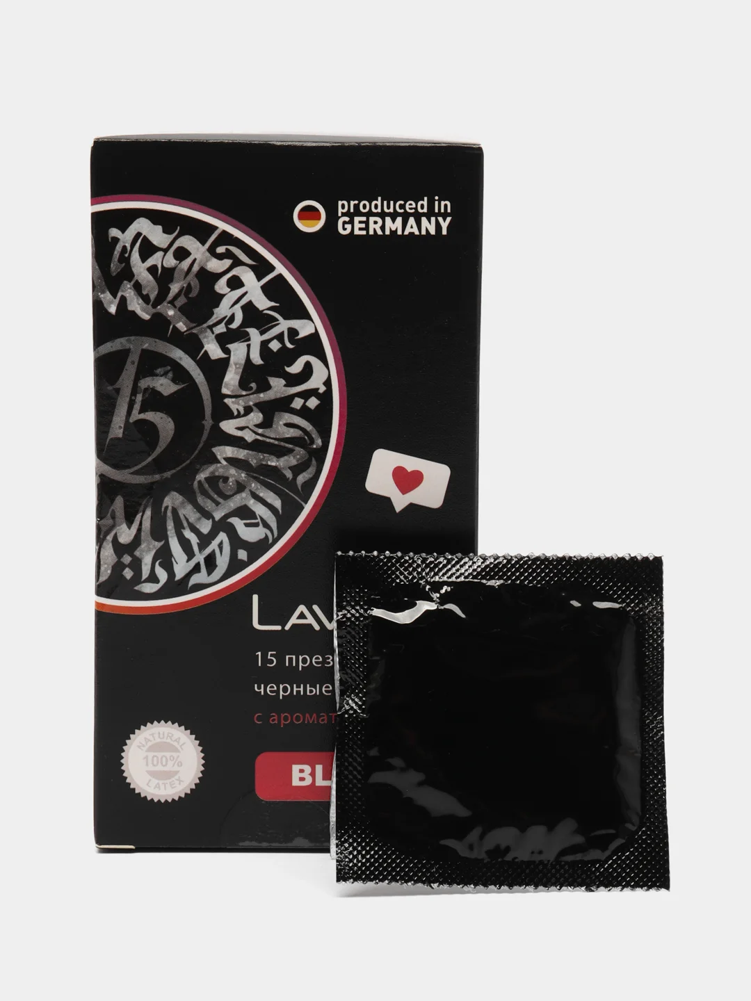 Lavest Black черные презервативы, с ароматом колы, 60 штук