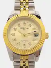 Золотой наручные часы Dedima D-188, женские, с календарём, в подарочной упаковке