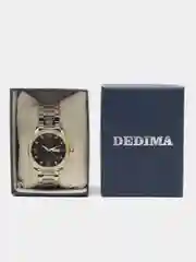 Черный мужские наручные часы Dedima D-160 с календарём в подарочной упаковке