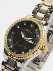 Черный мужские наручные часы Dedima D-160 с календарём в подарочной упаковке
