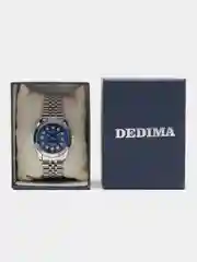 Синий мужские наручные часы Dedima D-188 с календарём, в подарочной упаковке