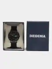 Черный мужские наручные часы Dedima D-183 с календарём в подарочной упаковке
