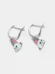 Конфетный серьги серебряные, детские