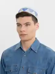 Голубой тюбетейка мужская