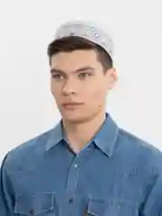 Лазурный тюбетейка мужская