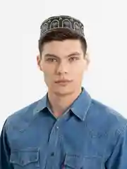 Черный тюбетейка