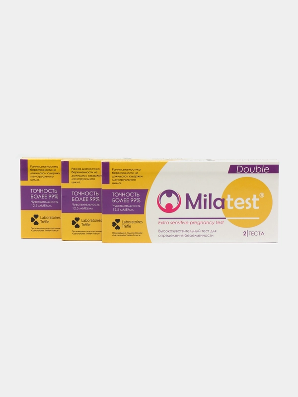 Milatest №2*3, тест для диагностики беременности погружного типа, 6 тест-полосок