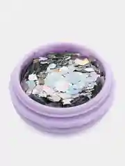 Серебряный блестки сухие для творчества