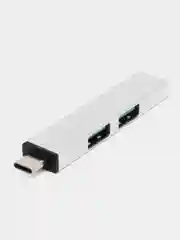 Серебряный usb type-c hub концентратор разветвитель usb hub 3.0