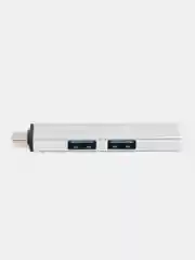 Серебряный usb type-c hub концентратор разветвитель usb hub 3.0