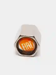 Желтый колпачки на ниппель с брелком-ключом с логотипом Fiat