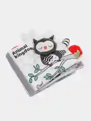 Черный игрушку черно-белая книга из ткани для 0-1 год ребенок визуальная тактильная обучающая