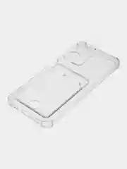 Прозрачный чехол для Realme 10 (Реалми 10), прозрачный, с карманом для карты