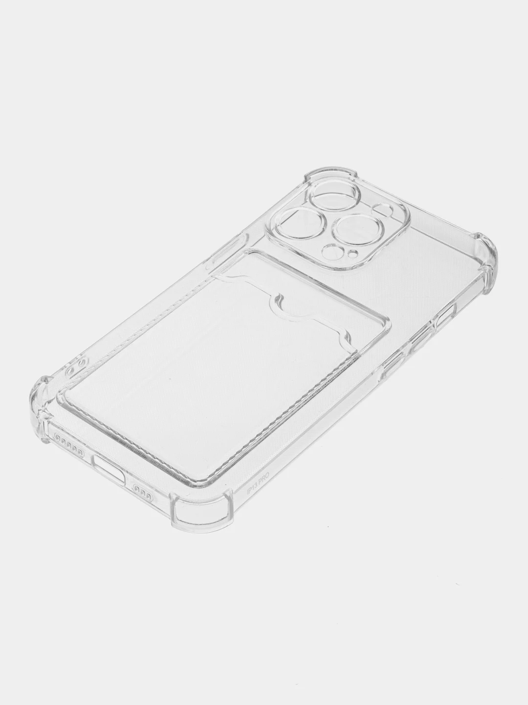 Марсала чехол для Apple iPhone 13 Pro (6.1"), прозрачный, противоударный, с карманом для карты