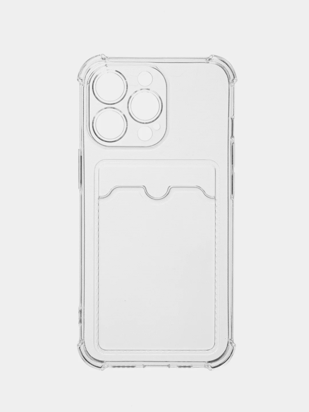 Марсала чехол для Apple iPhone 13 Pro (6.1"), прозрачный, противоударный, с карманом для карты