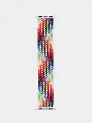Разноцветный ремешок плетеный на Apple Watch Series 4, 5, 6 и SE