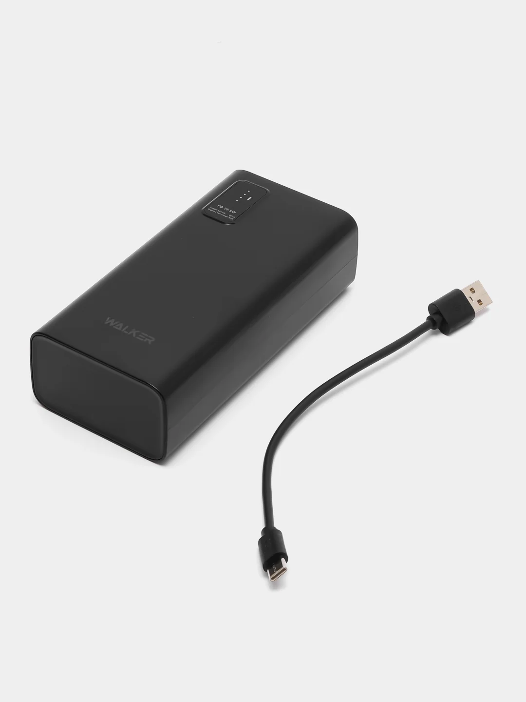 Черный внешний аккумулятор Walker WB-730, 30000 mAh, Power Delivery