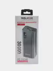 Черный внешний аккумулятор Walker WB-730, 30000 mAh, Power Delivery