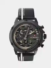 Белый мужские наручные часы Naviforce NF9110 с хронографом, в подарочной упаковке