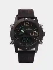 Коричневый мужские наручные часы Naviforce NF9095 с хронографом, в подарочной упаковке