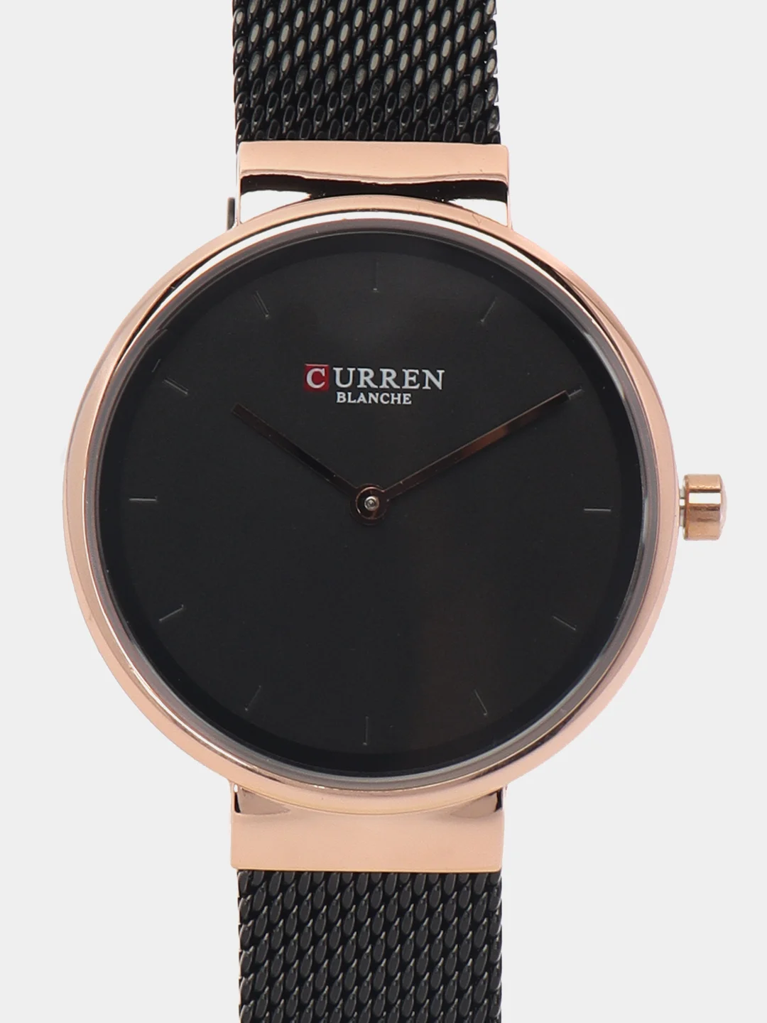 Черный женские наручные часы Curren 9016 в подарочной упаковке