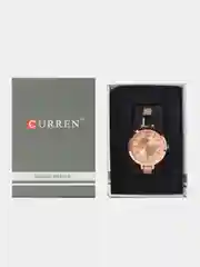 Розовый женские наручные часы Curren 9012 в подарочной упаковке
