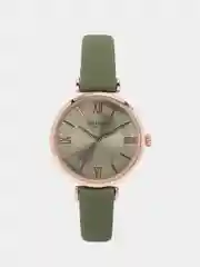 Зелёный хаки женские наручные часы Curren 9079 в подарочной упаковке