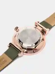 Зелёный хаки женские наручные часы Curren 9079 в подарочной упаковке