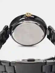 Черный женские наручные часы Curren 9017 в подарочной упаковке