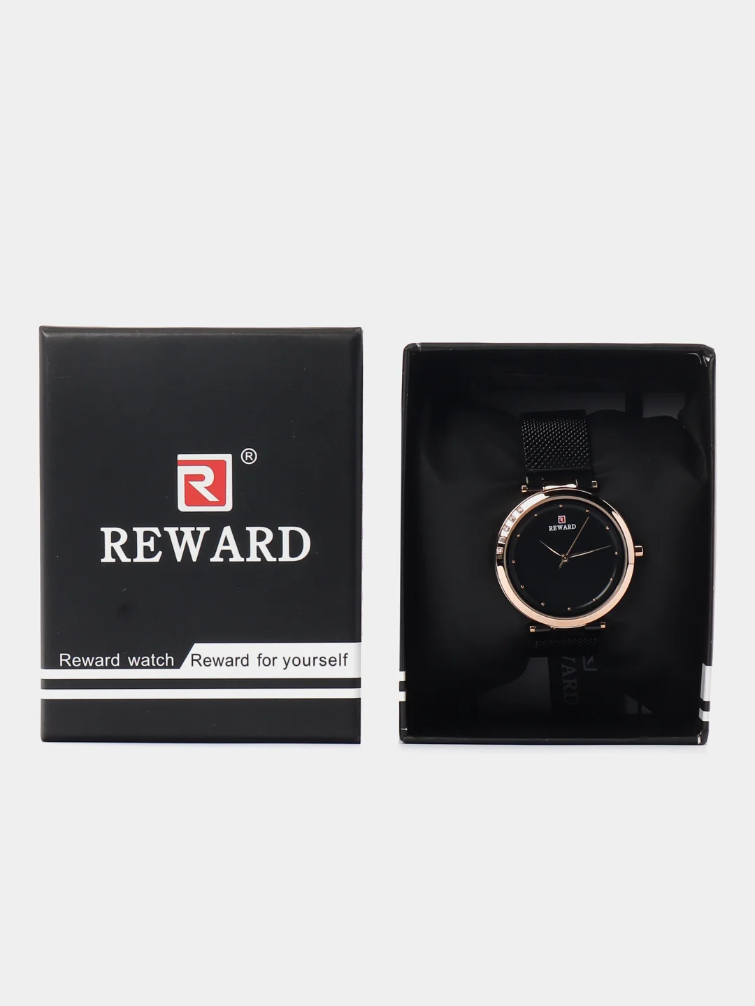 Черный наручные часы Reward RD63073L женские, в подарочной упаковке