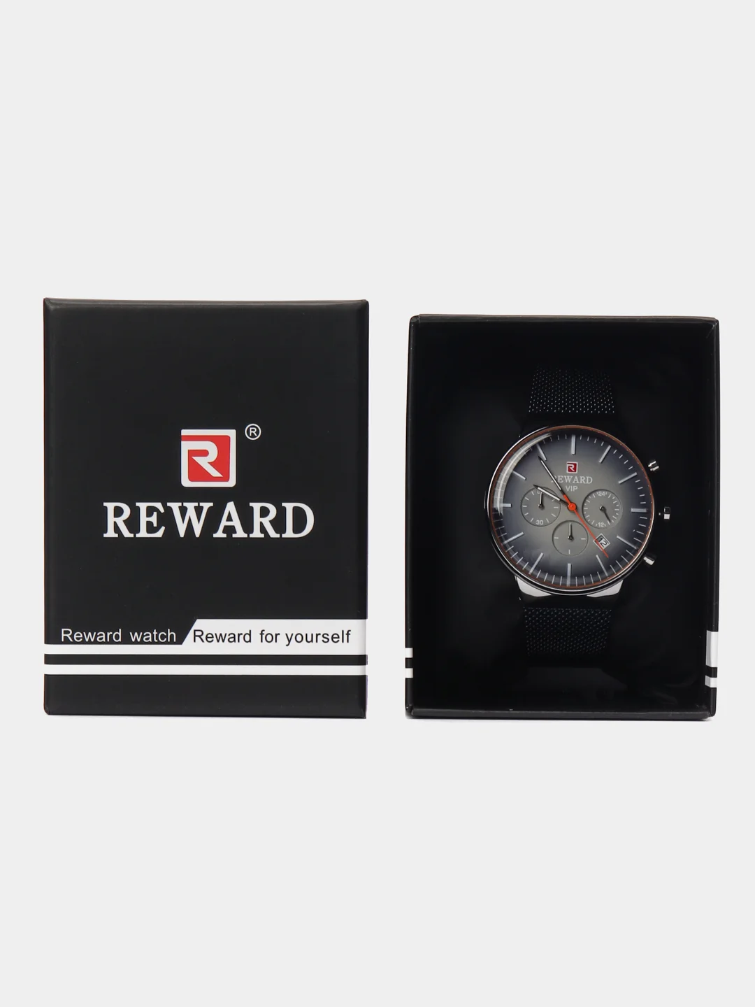 Синий меланж мужские наручные часы Reward RD82024M с хронографом, в подарочной упаковке