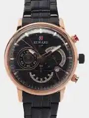 Черный мужские наручные часы Reward RD81002M с хронографом, в подарочной упаковке