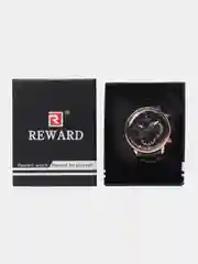 Черный мужские наручные часы Reward RD81002M с хронографом, в подарочной упаковке