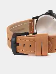 Коричневый мужские наручные часы Naviforce NF9074 с календарём, в подарочной упаковке