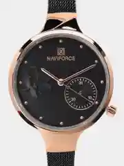 Синий женские наручные часы Naviforce NF5001S с календарём в подарочной упаковке
