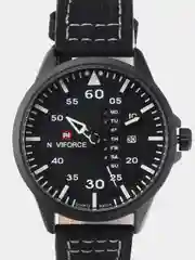 Белый мужские наручные часы Naviforce NF9074 с календарём, в подарочной упаковке