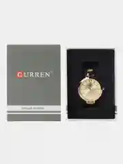 Золотой женские наручные часы Curren 9012 в подарочной упаковке