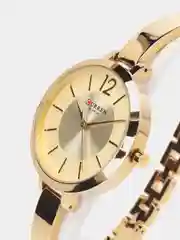 Золотой женские наручные часы Curren 9012 в подарочной упаковке