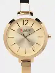 Золотой женские наручные часы Curren 9012 в подарочной упаковке