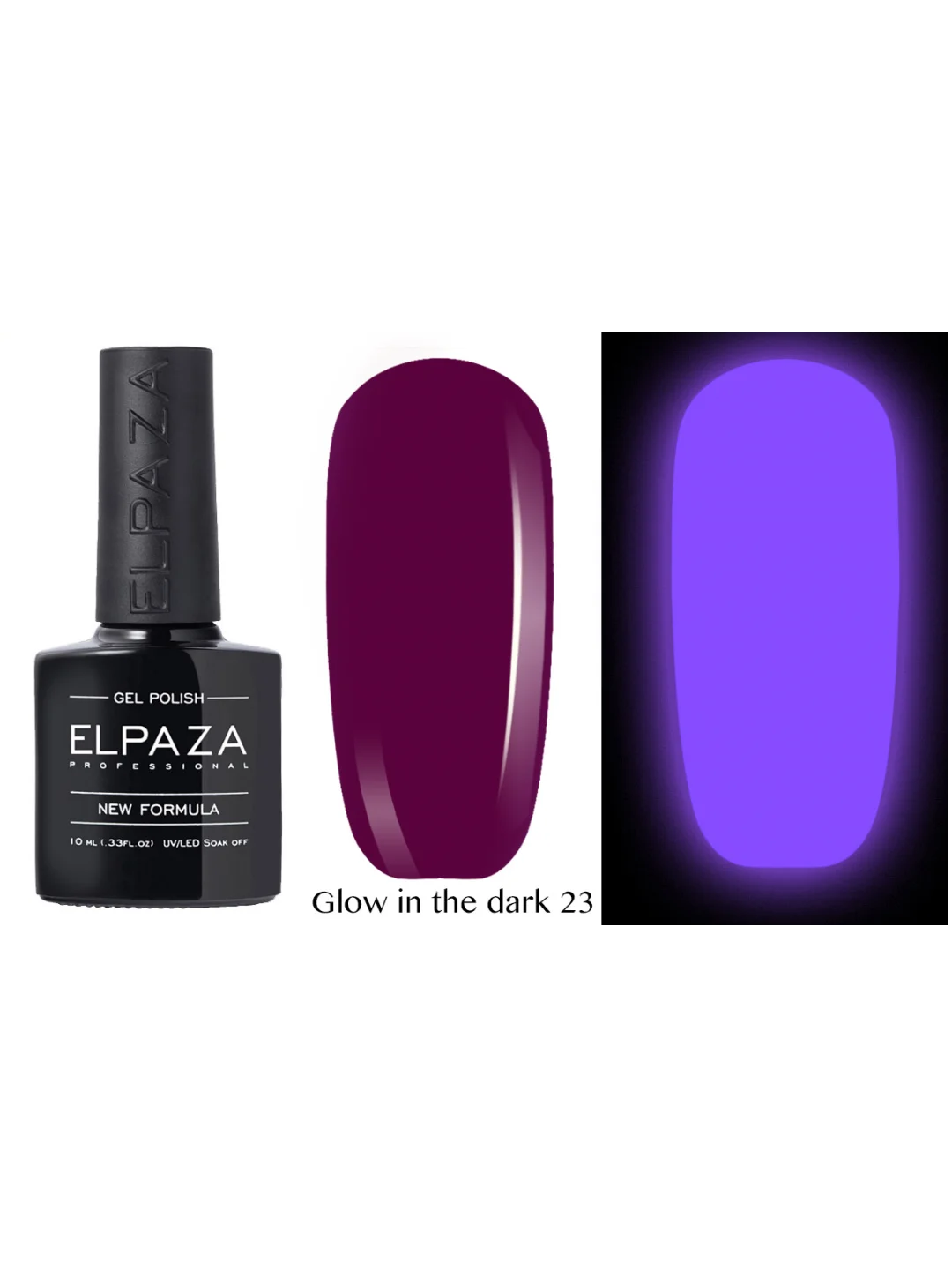 Гель-лак светящийся в темноте ELPAZA/ Неоновые Glow in the Dark