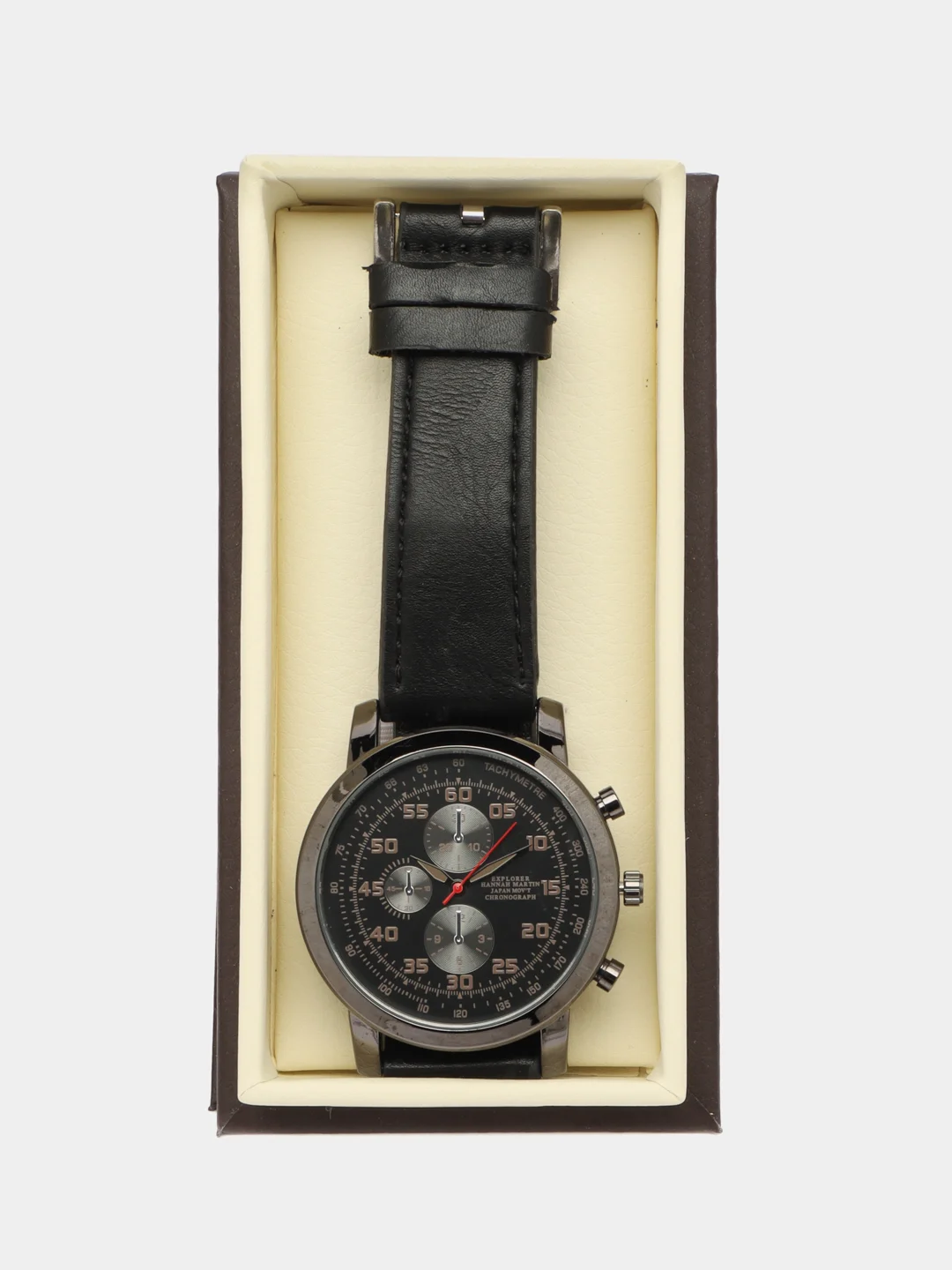 Черный мужские наручные часы Hannah Martin HM8401, в подарочной упаковке