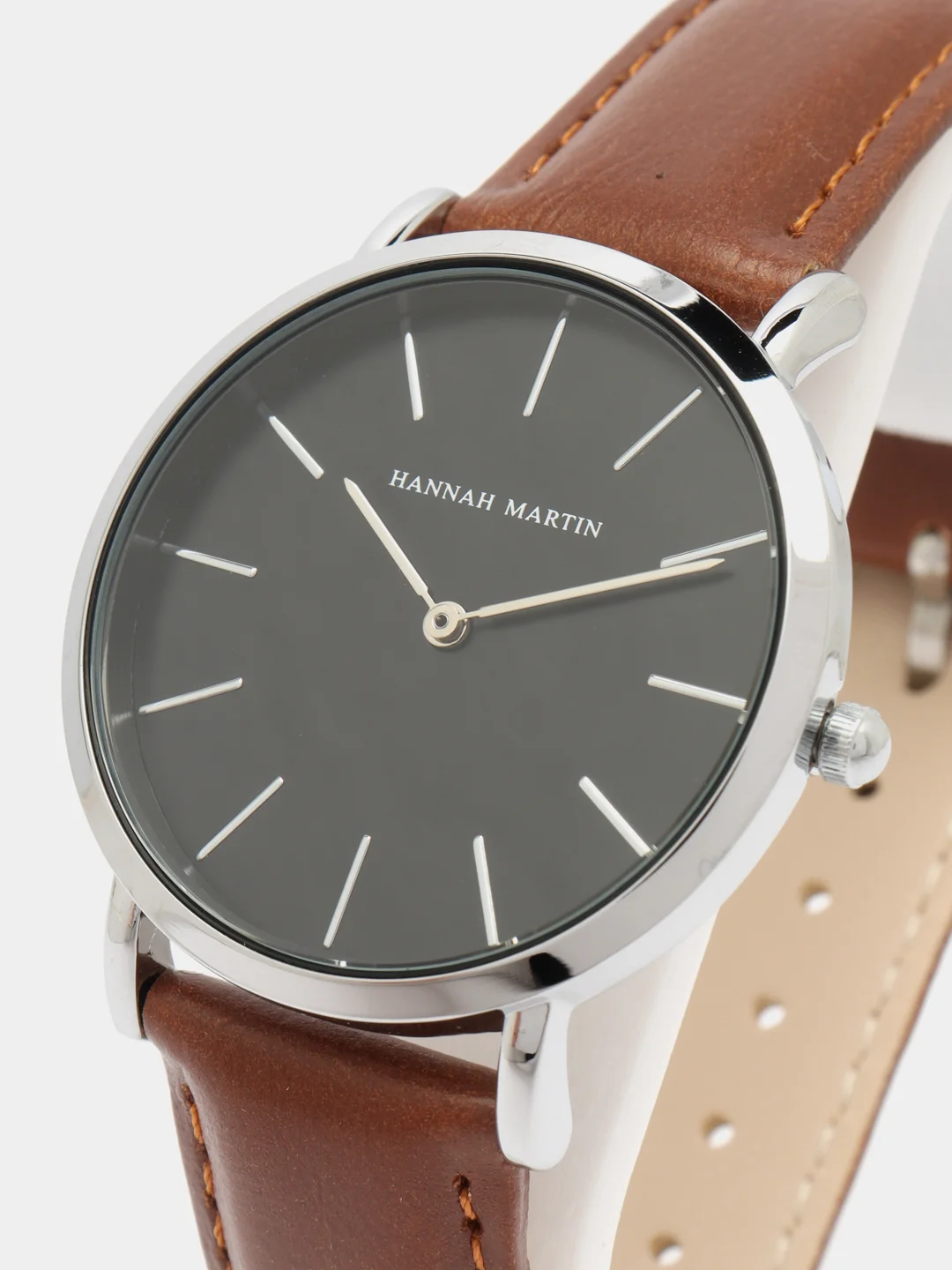 Шоколадный женские наручные часы Hannah Martin HM1119 в подарочной упаковке