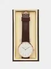 Коричневый женские, мужские наручные часы Hannah Martin HM2320 в подарочной упаковке