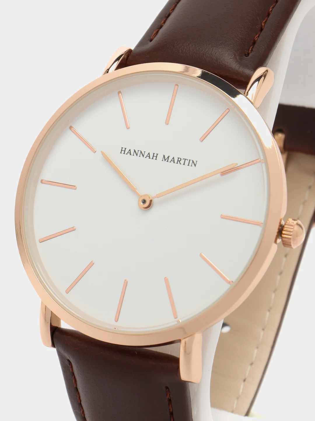 Коричневый женские, мужские наручные часы Hannah Martin HM2320 в подарочной упаковке