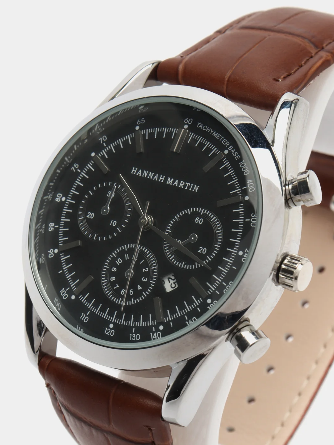 Шоколадный мужские наручные часы Hannah Martin HM58190, в подарочной упаковке