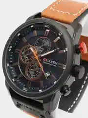 Карамельный мужские наручные часы Curren 8291 в подарочной упаковке