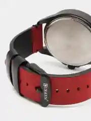 Красный мужские наручные часы Curren 8305 с календарем в подарочной упаковке